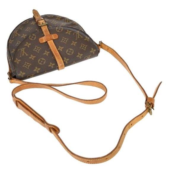 LOUIS VUITTON Chantilly MM Shoulder Bag Monogram Leather Brown M51233 30HB686 - Picture 8 of 16